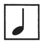 四角の中に音符の記号