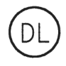 円の中にDLの字