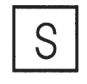 四角の中にSの字の図記号