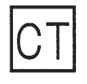 四角の中にCTの字の図記号