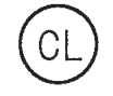 円の中にCLの字がある図記号