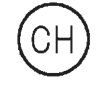 円の中にCHの字がある図記号