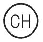 円の中にCHの字がある図記号